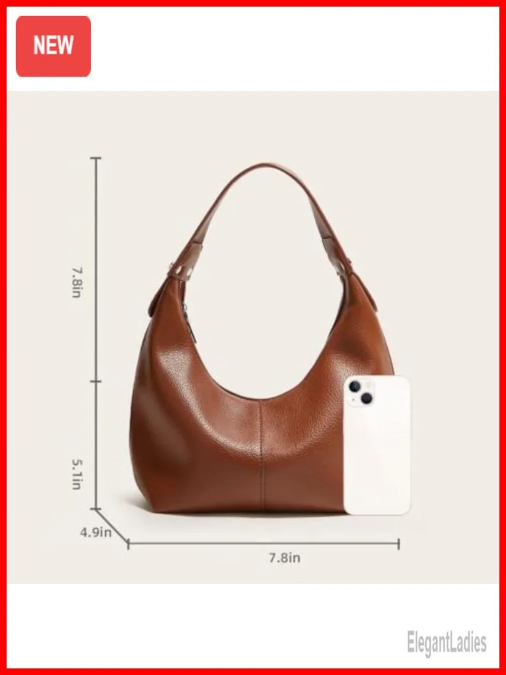 Vegan Leather Hobo Tote Bag Y2K Shoulder Purse Clutch